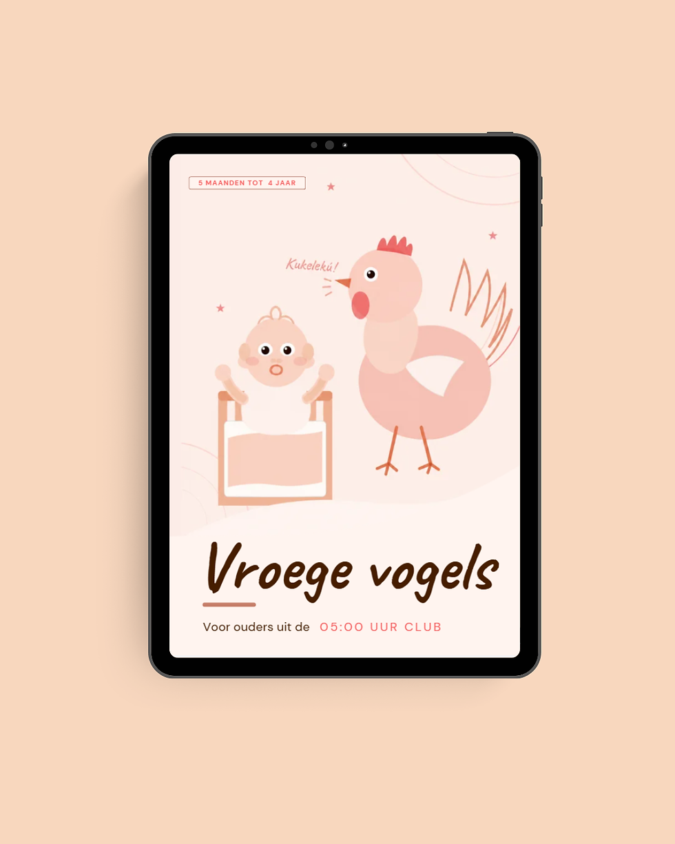Cover vroege vogels slaapgids