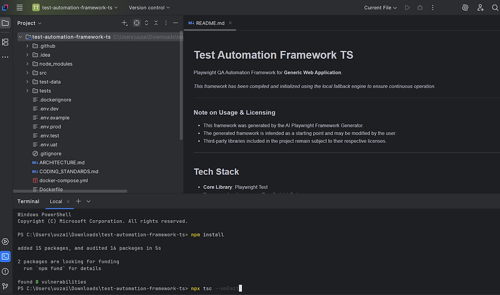 NPX tsc command