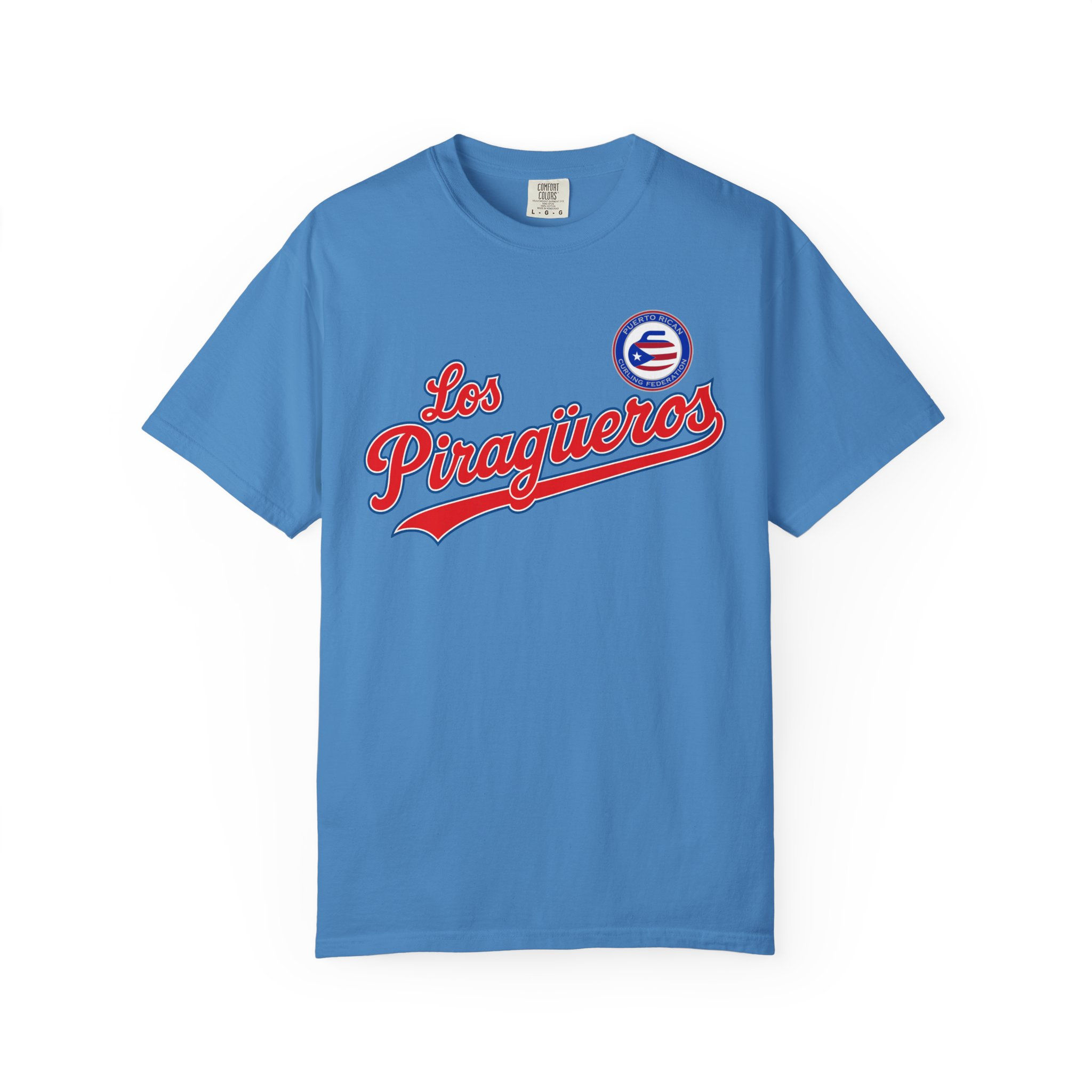 Puerto Rican Curling Federation: Los Piragüeros Wordmark Unisex T-shirt