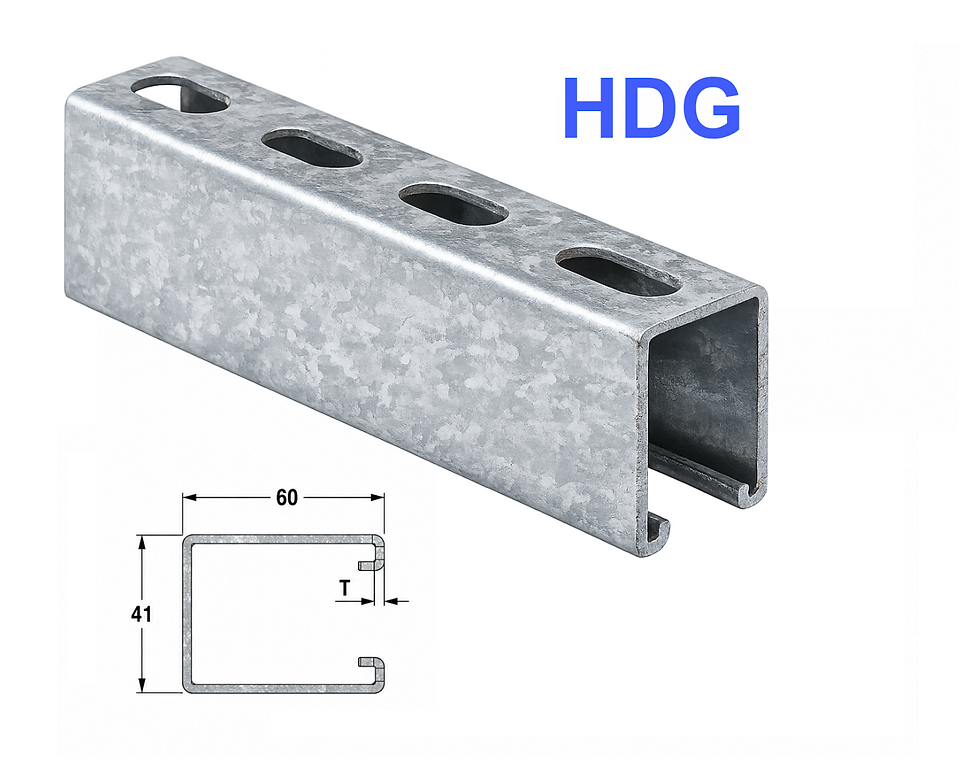 Unistrut Channel 41x61 Hot Dip Galvanized