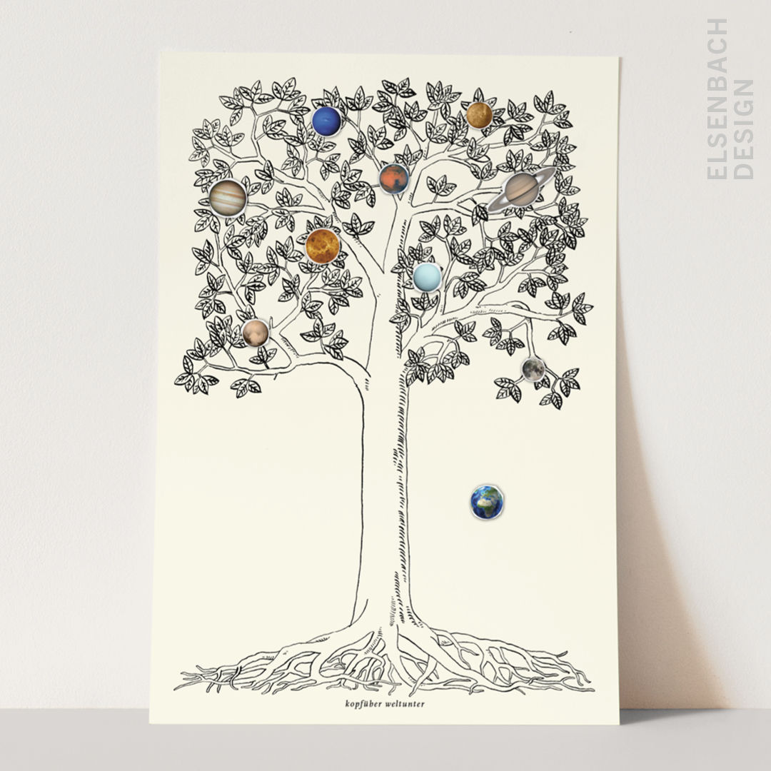 Fine Art Print „Planetenbaum“