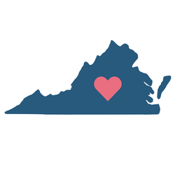 VA4MW Virginia Blue (Heart)