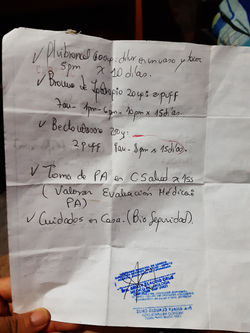 Receta médica (atrás)