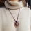 Miniature : Marmaya collier micro macramé modèle unique Fluorite Argentine long