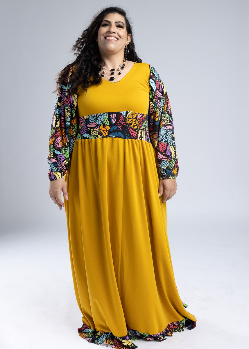 Thumbnail: Gold & Butterfly Dress