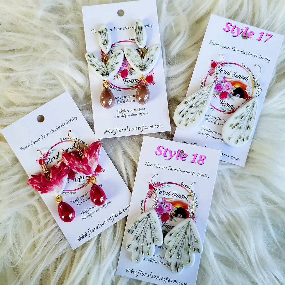 Thumbnail: Dried Flower Earrings 