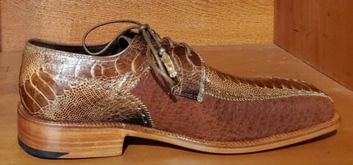 007 Genuine Ostrich Leg Dress Shoe