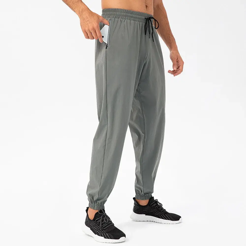 Men's Fitness Gym Loose Quick Dry Cargo Track Pants With Pockets