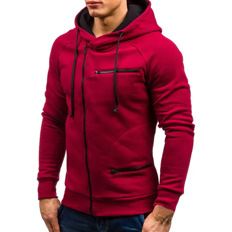 Thumbnail: Slim Fit- Zipper Hooded