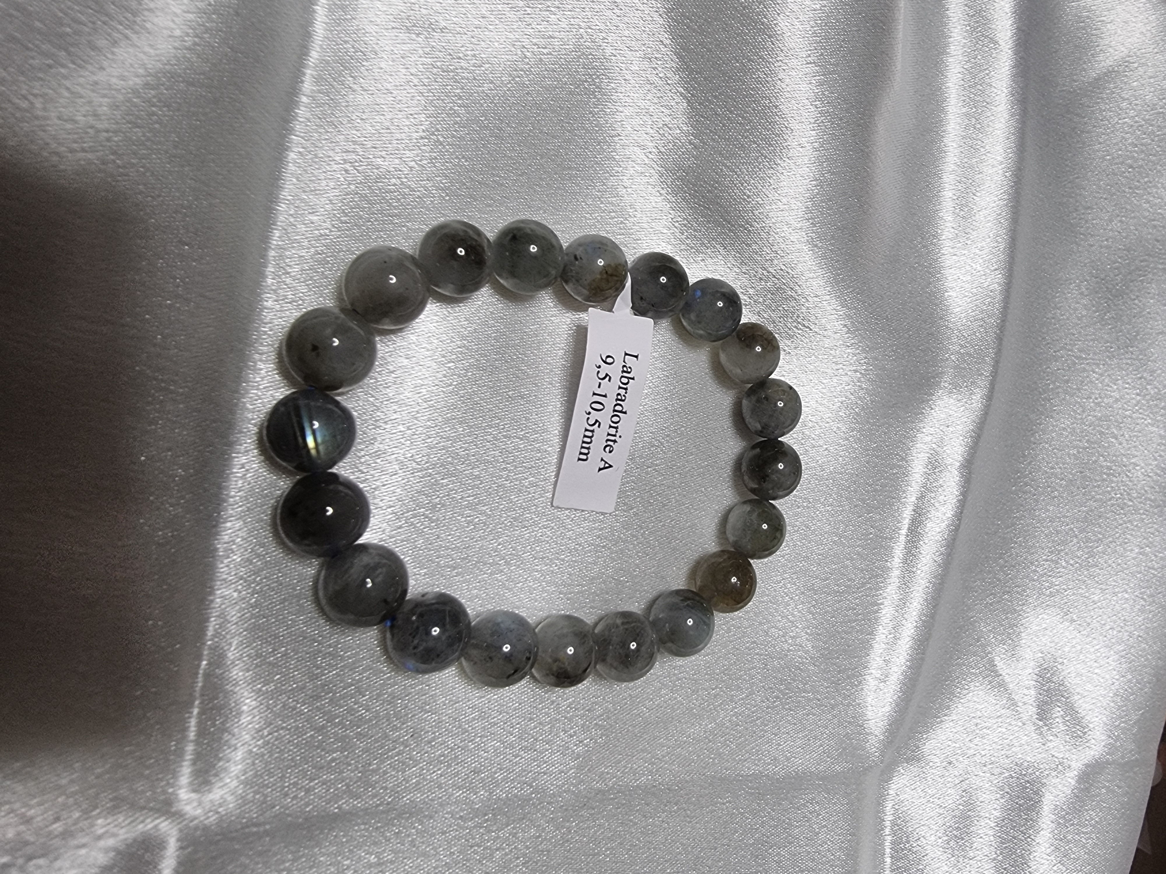 Bracelet boule 10mm labradorite A (09,5-10,5mm)