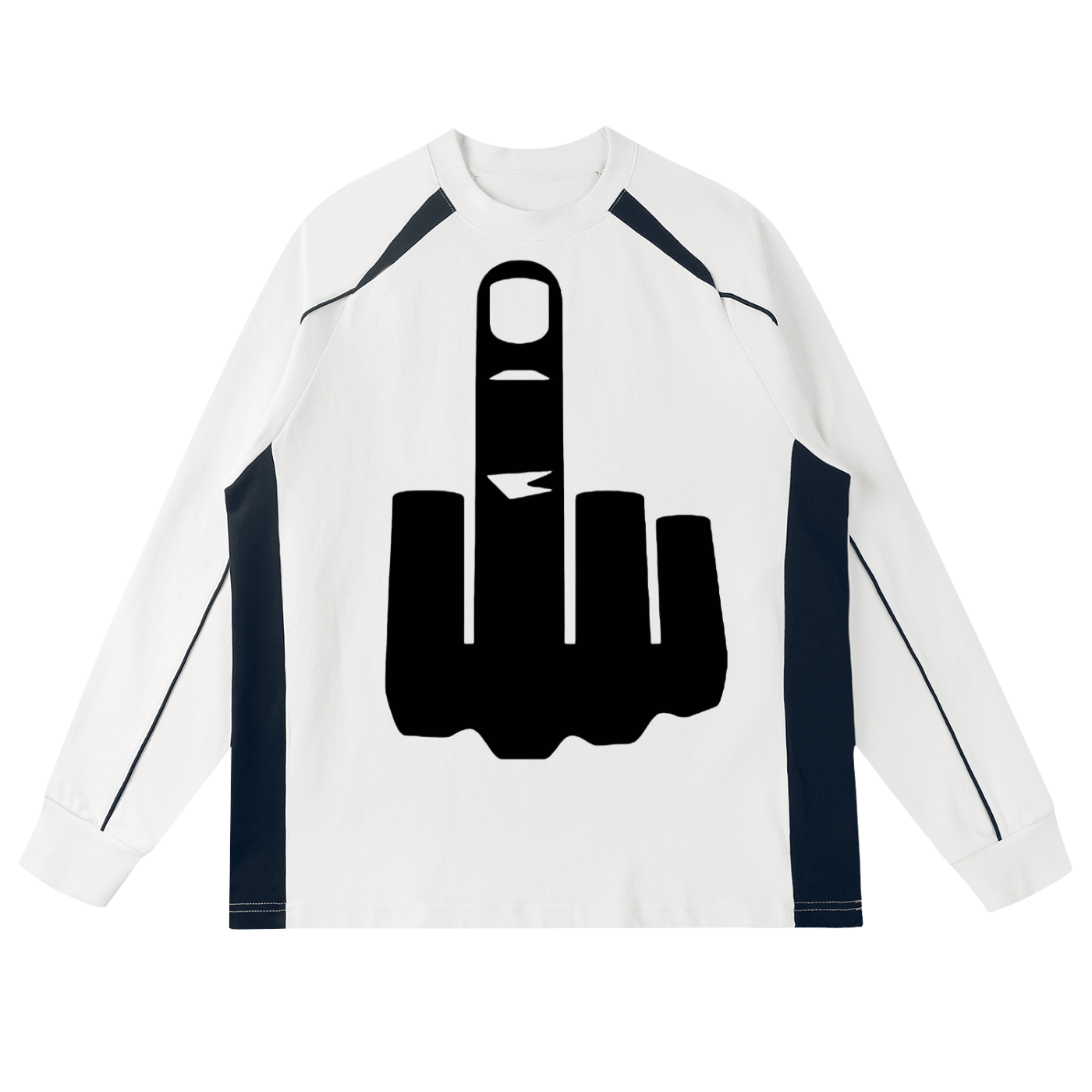 Contrast Panel Raglan Sweatshirt