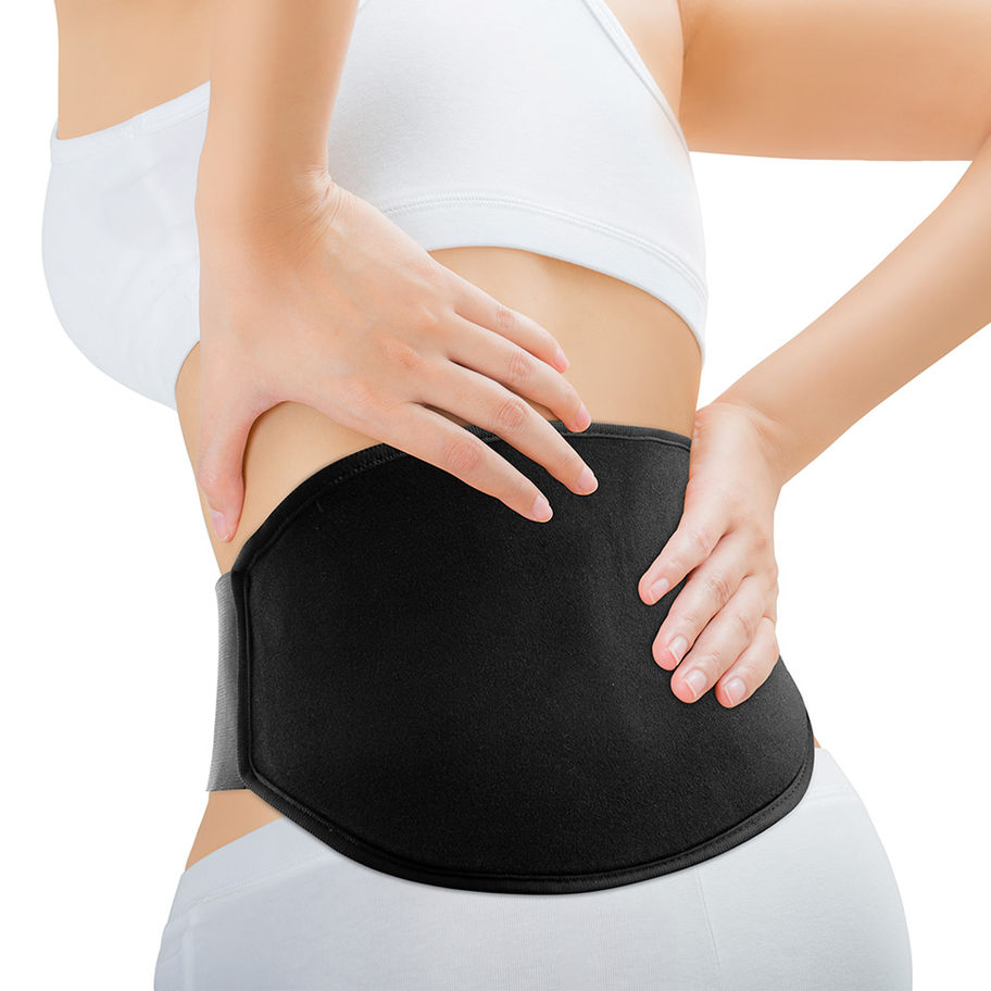Lower Back Gel Ice Pack Wrap – Hot/Cold Therapy Waist Brace for Menstrual Pain Relief & More