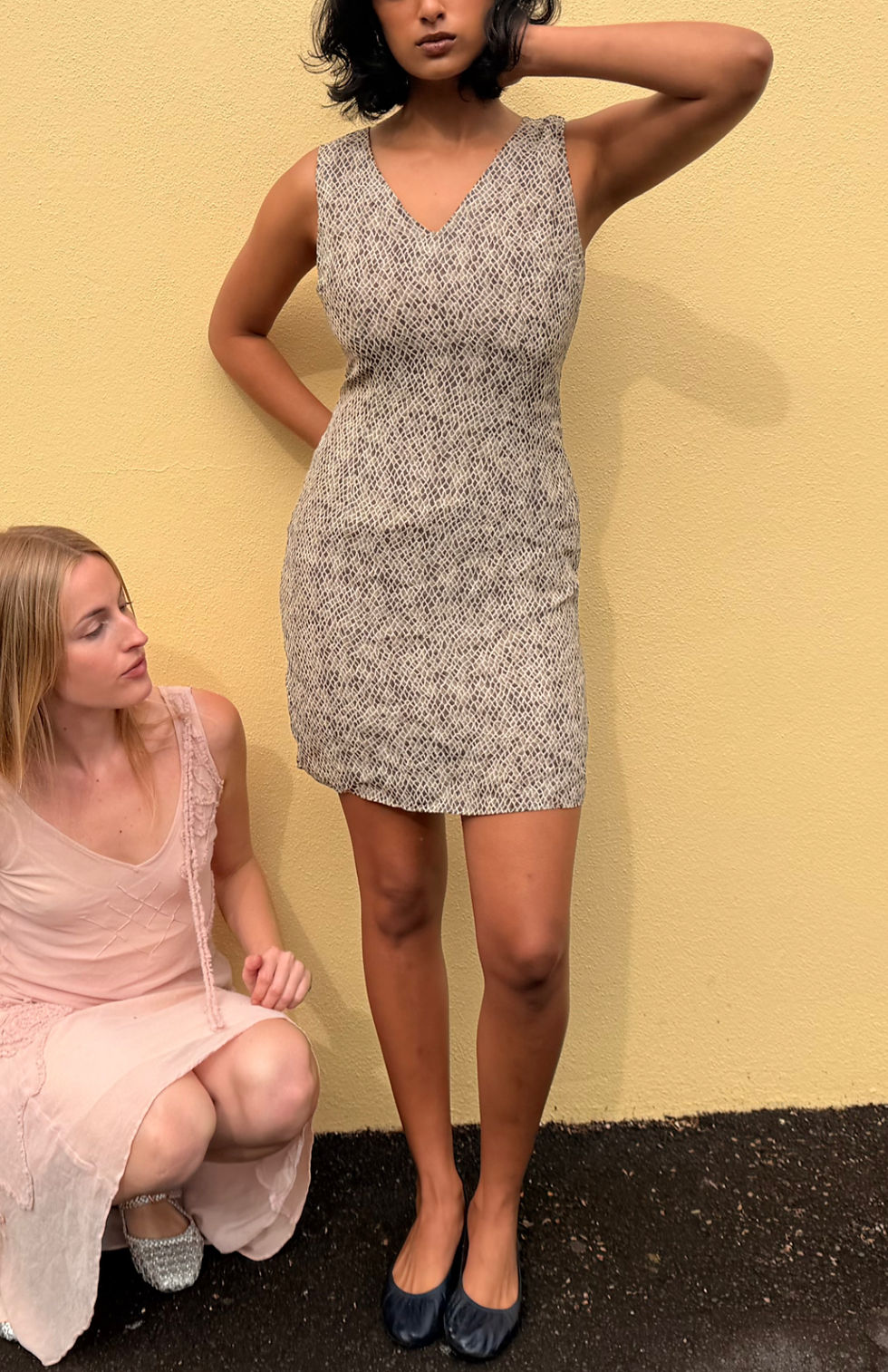 Thumbnail: 90s snakeskin tailored dress