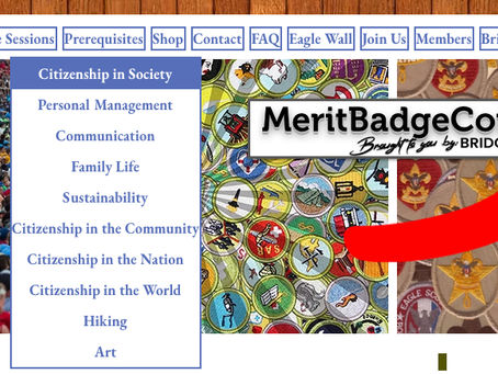September & October Online Merit Badge Sessions