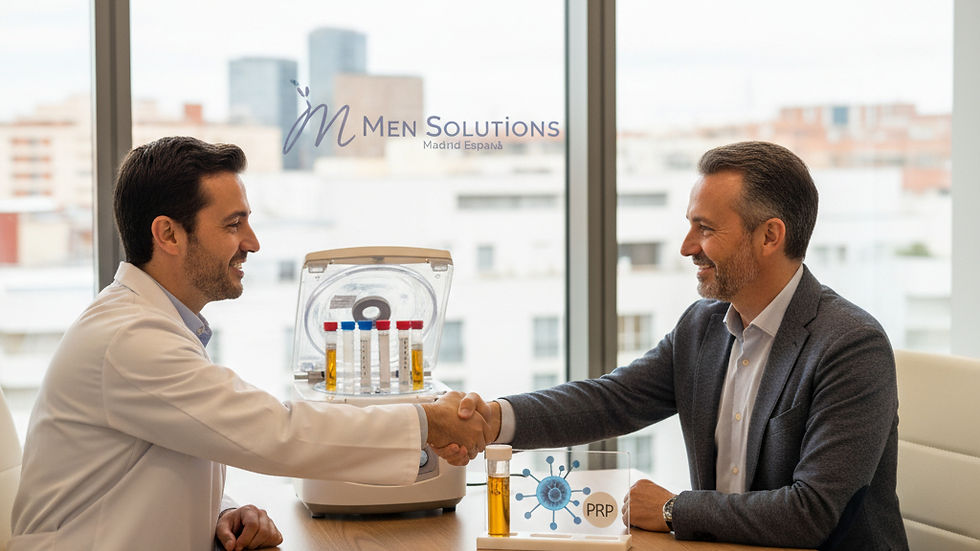 Plasma Rico en Plaquetas (PRP) y Disfunción Eréctil: ¿Es la medicina regenerativa el futuro de tu potencia en Men Solutions Madrid España