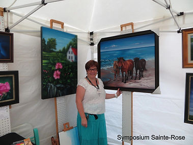 Chantal Bossé Artiste peintre - Exposition Symposium Sainte-Rose, Laval
