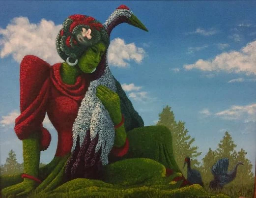 Tableau d'une élève Claire B. - Cours de peinture Laval - Atelier du Clair-Obscur de Chantal Bossé