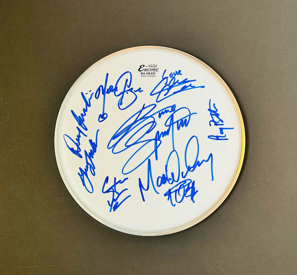 Bruce Springsteen & The E Street Band Autographed Remo 10" Drum Head