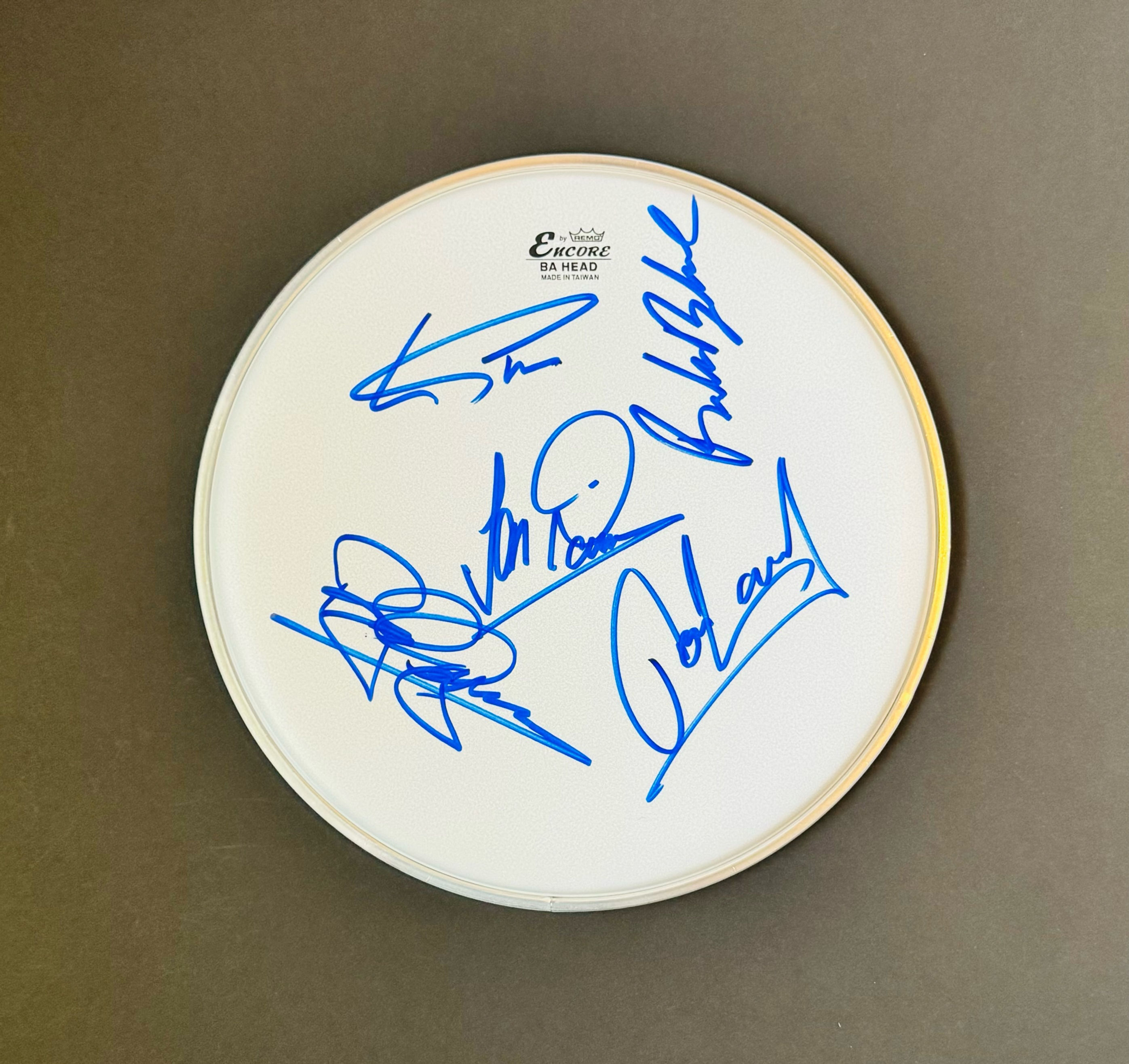 Deep Purple Autographed Remo 10" Drum Head