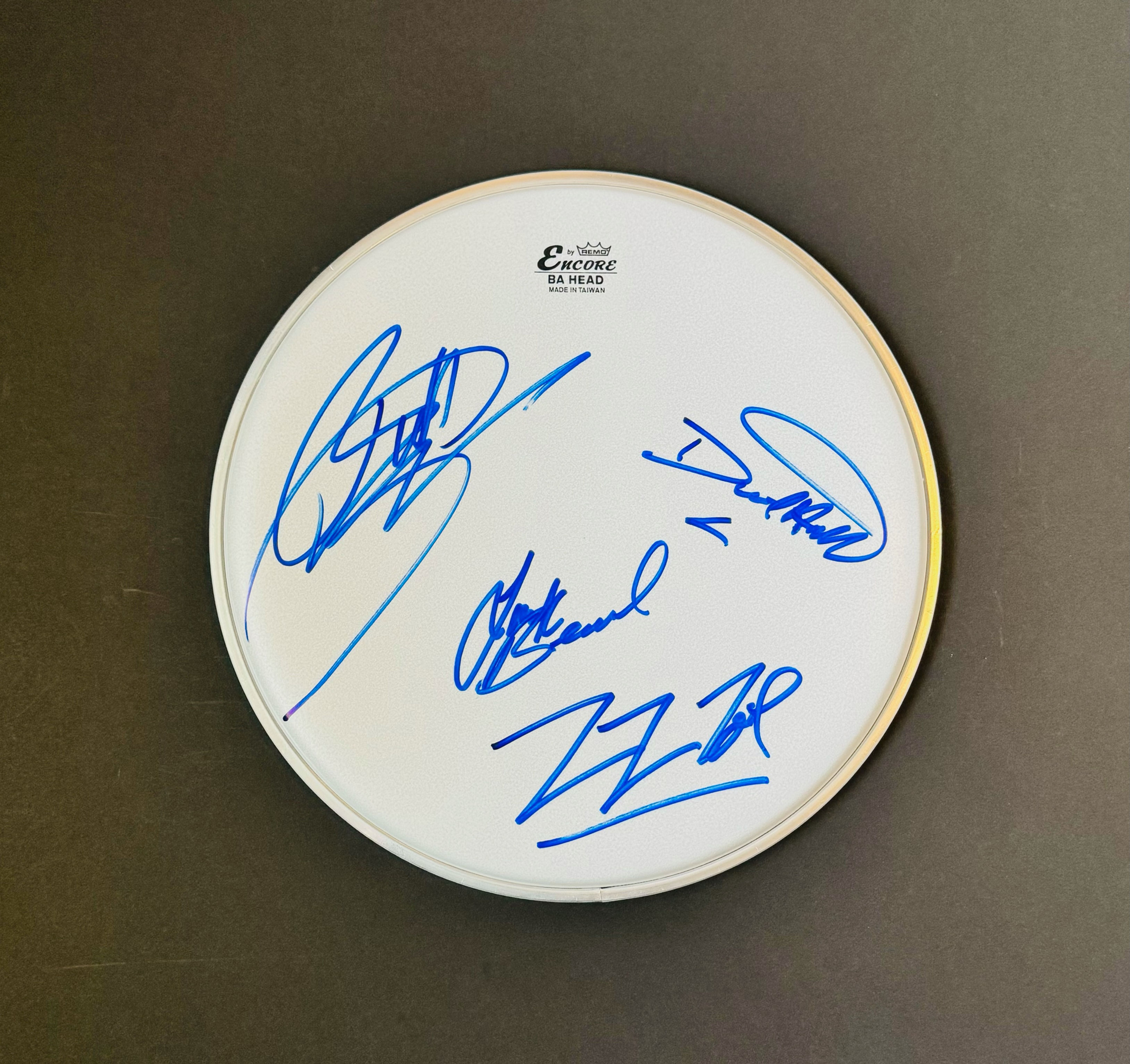 ZZ Top Autographed Remo 10" Drum Head