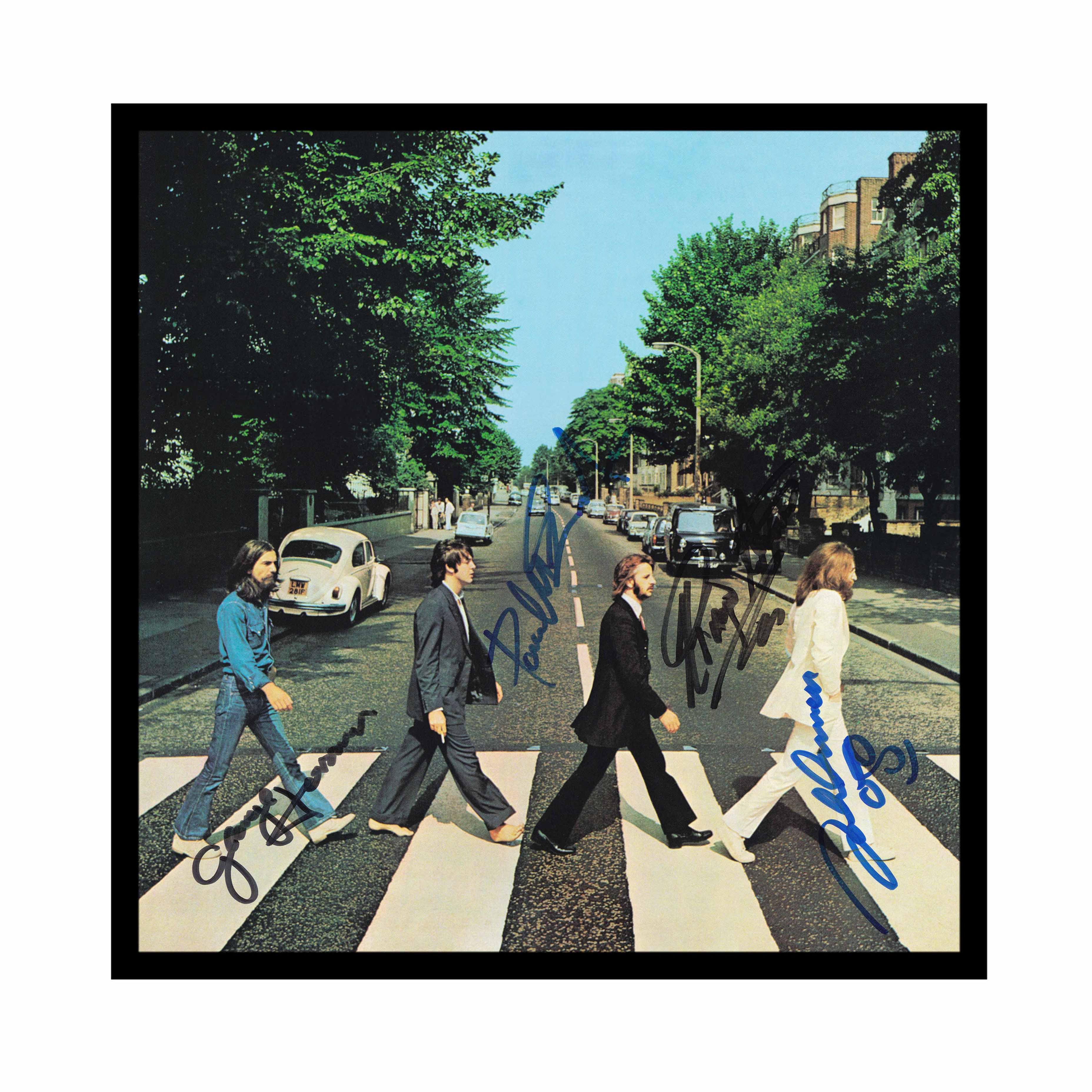 The Beatles Abbey Road Autographed LP Cover