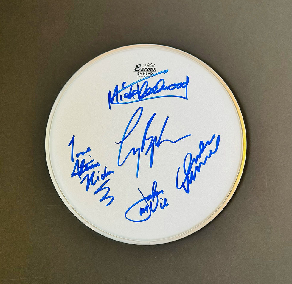 Fleetwood Mac Autographed Remo 10" Drum Head