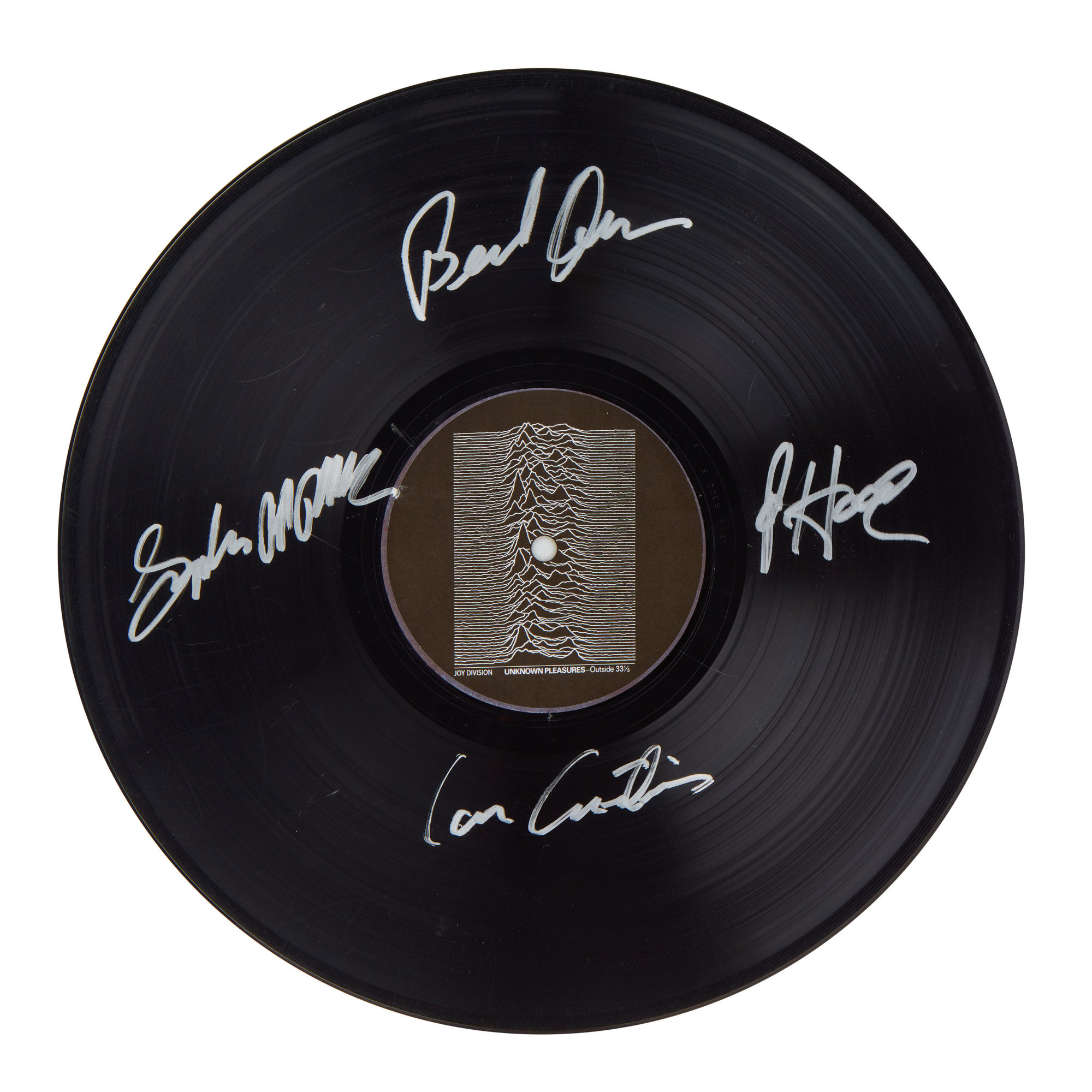 Joy Division Unknown Pleasures Side B Autographed Vinyl Record