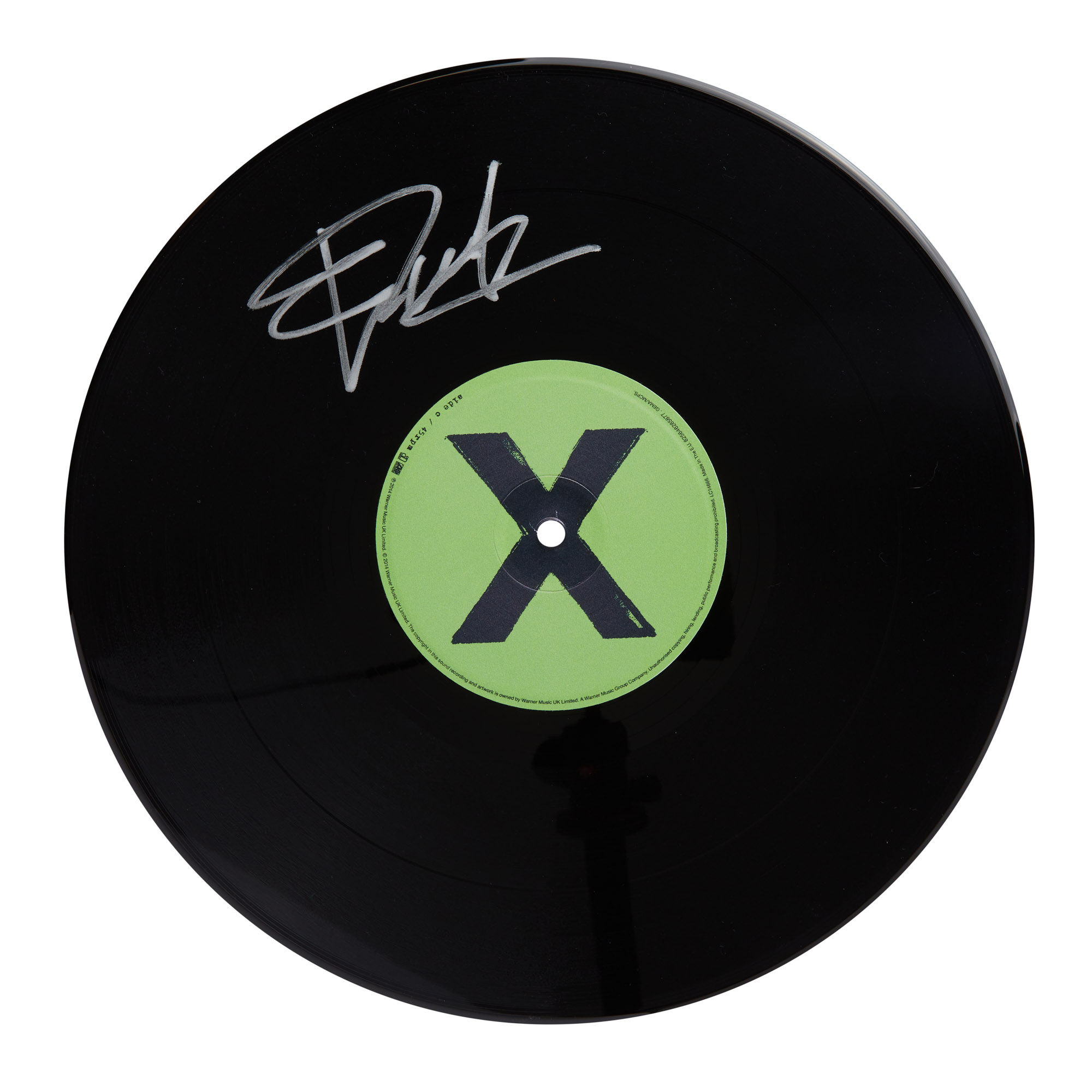 Ed Sheeran X Autographed Vinyl Record