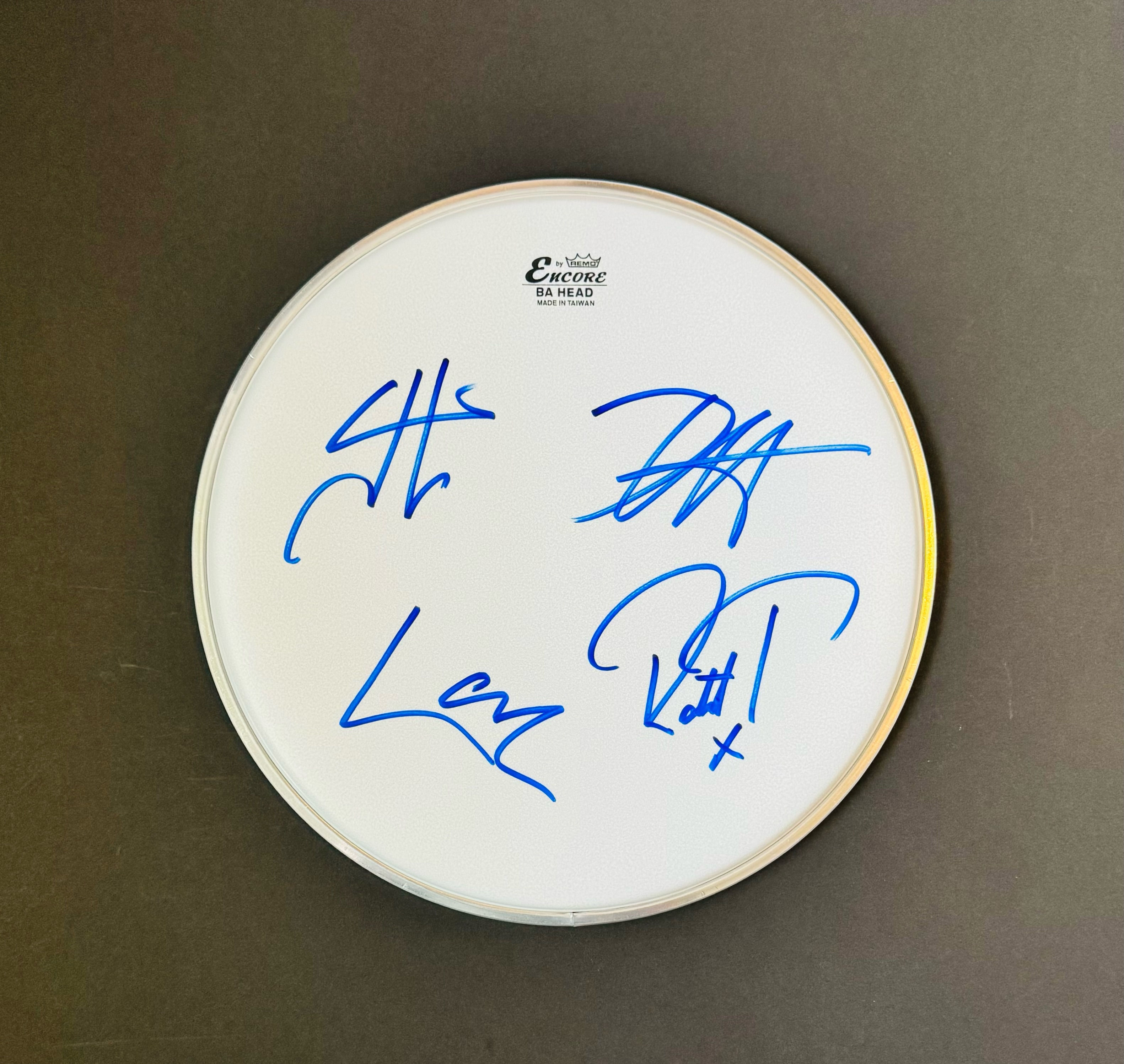 Metallica Autographed Remo 10" Drum Head