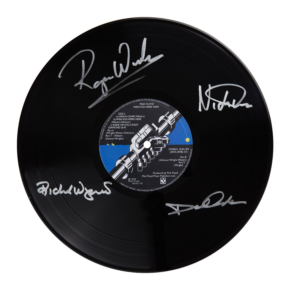 Pink Floyd Wish You Were Here Autographed Vinyl Record