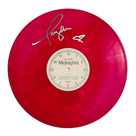 Taylor Swift Midnights Vinyl レコード サイン入り TAYLOR SWIFT - MIDNIGHTS MOONSTONE BLUE 12