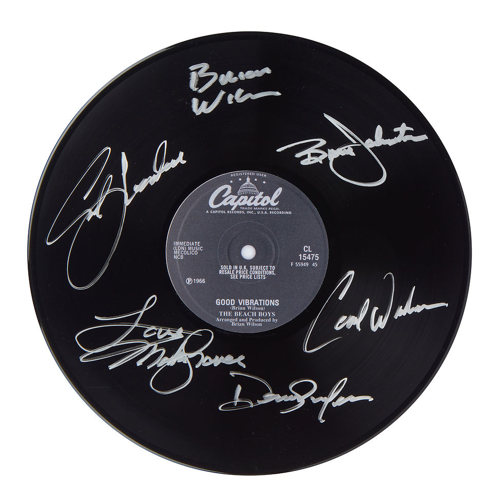 The Beach Boys Good Vibrations Autographed Vinyl Record