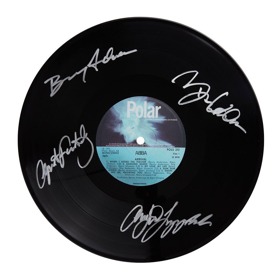 ABBA Arrival Autographed Vinyl Record