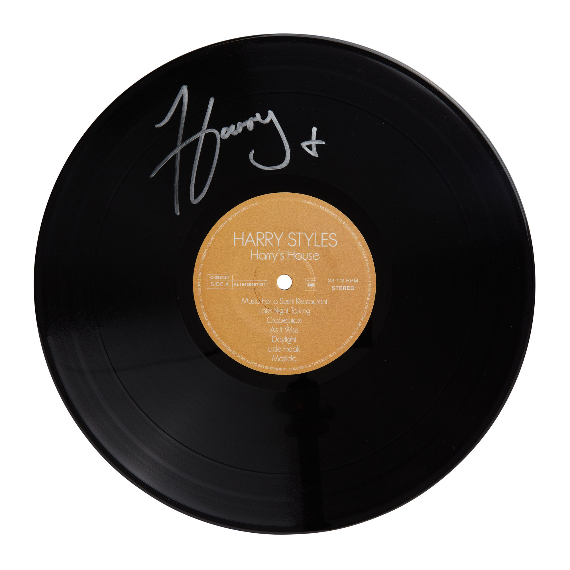 Harry Styles Harry's House Autographed Vinyl Record
