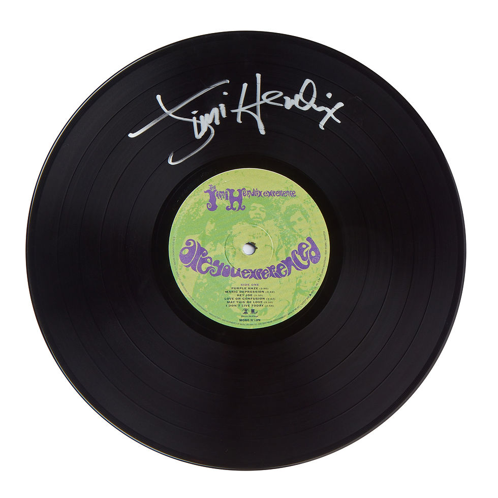 Jimi Hendrix Are You Experienced Autographed Vinyl Record