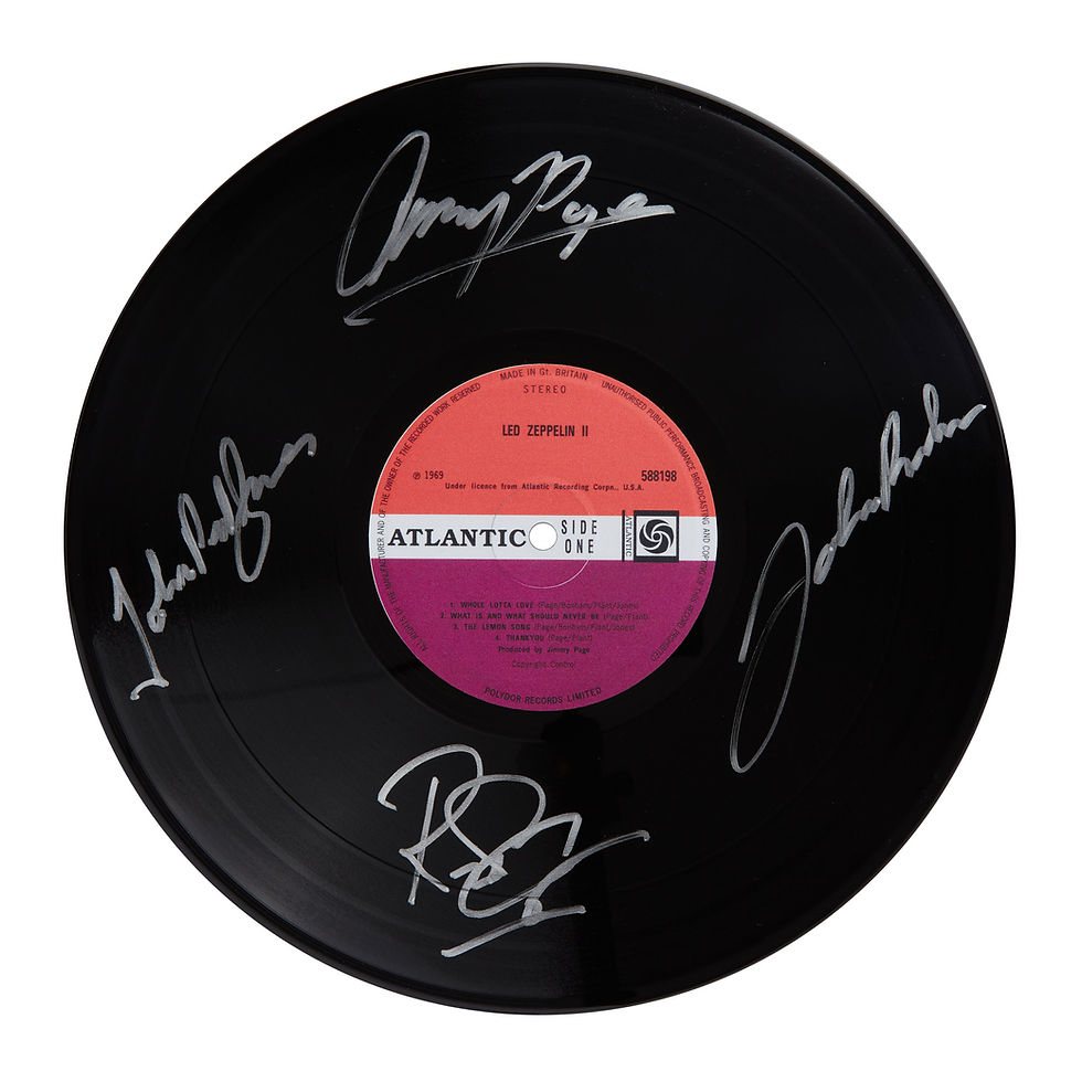 Led Zeppelin II Autographed Vinyl Record