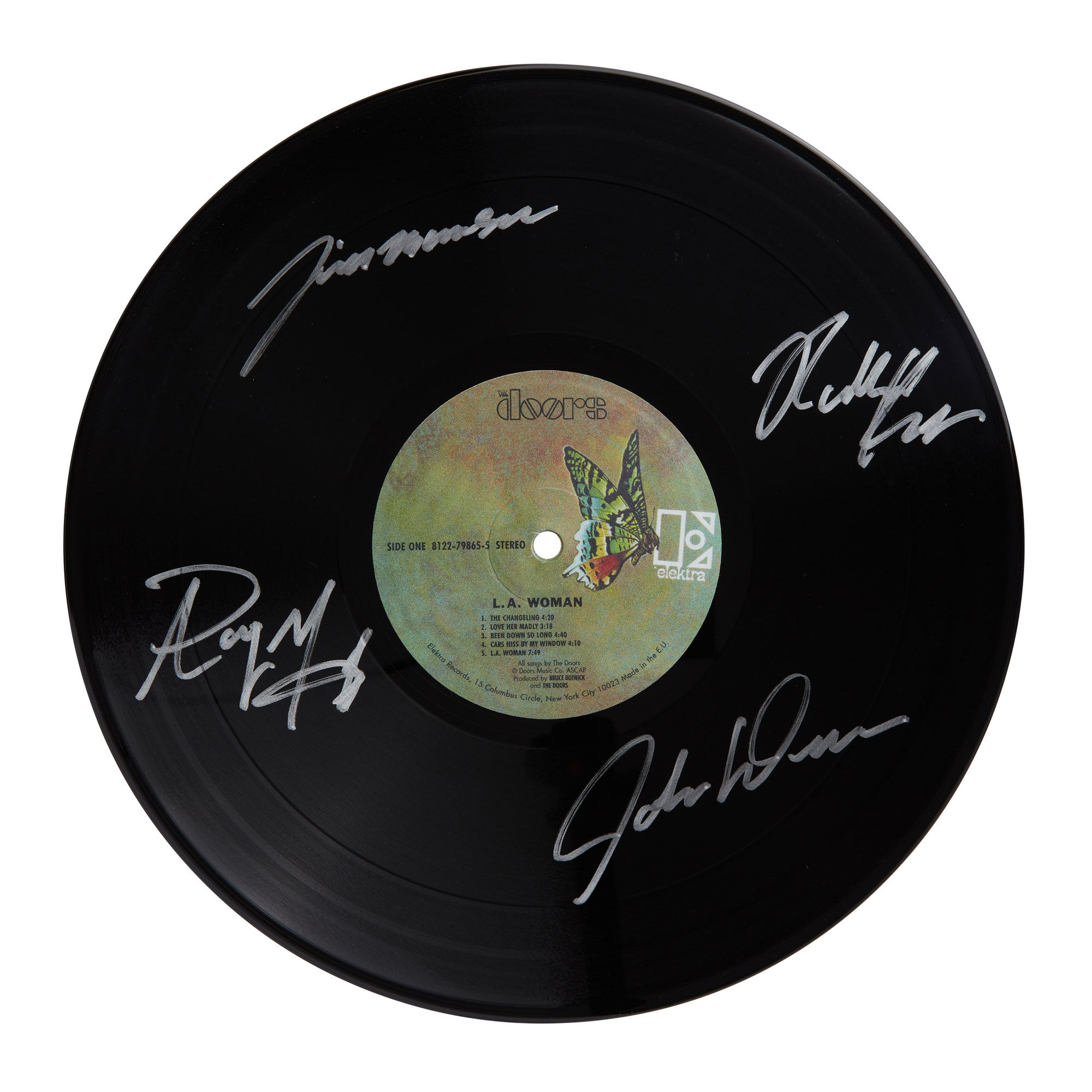 The Doors LA Woman Autographed Vinyl Record