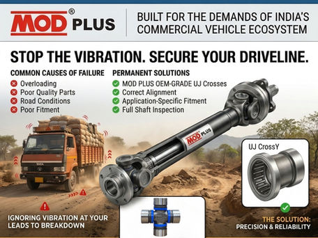 Why Driveline Vibration Happens in Indian Trucks — And How MOD Plus Solves It at the Root