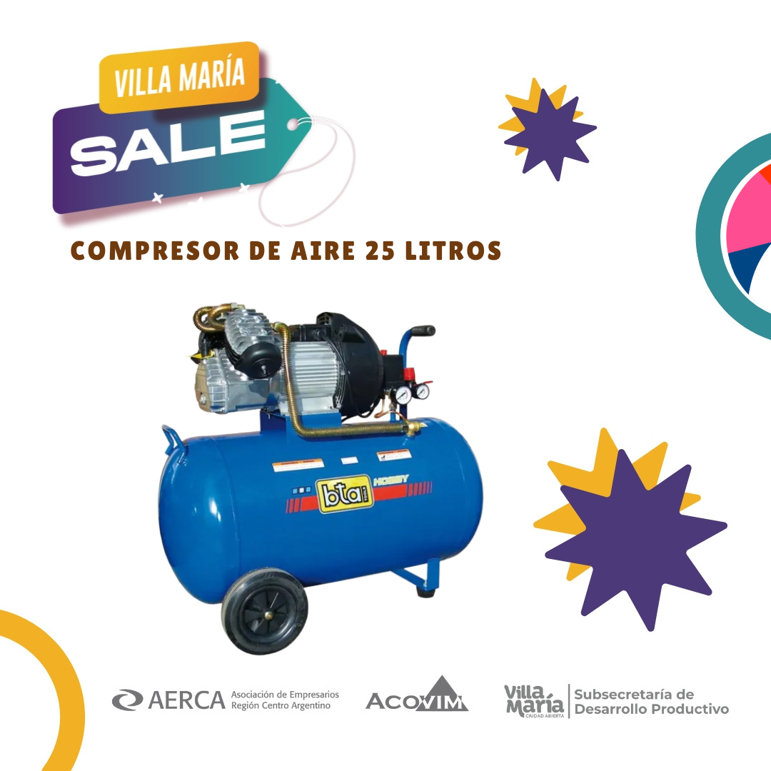 COMPRESOR DE AIRE 25 LTS