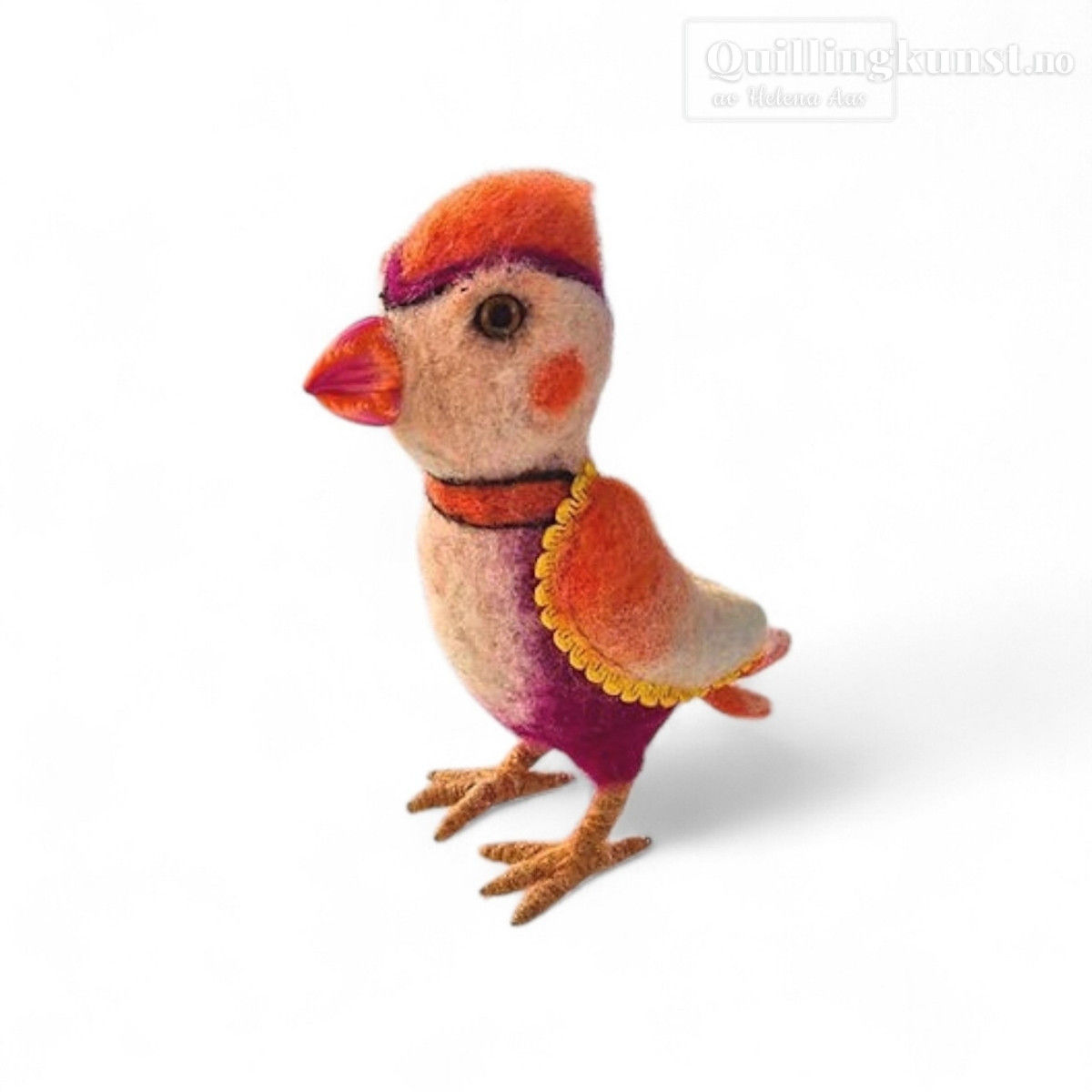 Papegøyen rosa & oransje