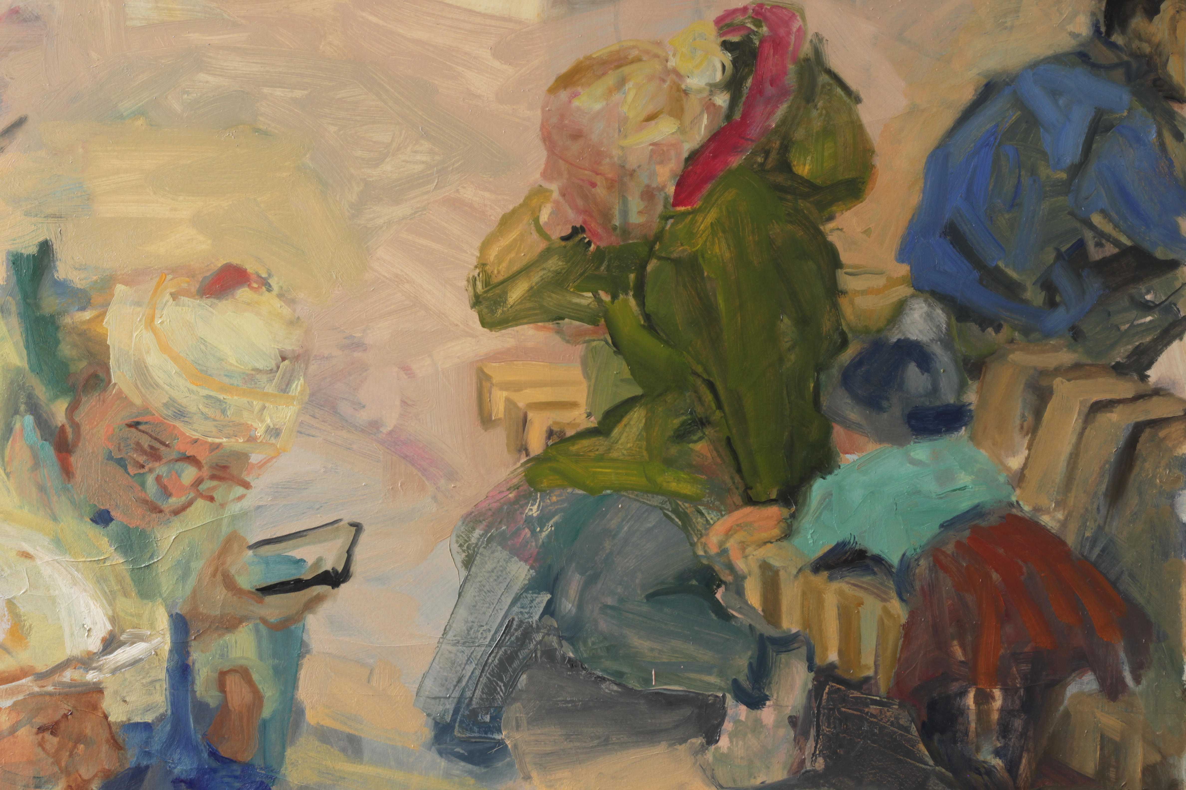 Rachel Mercer, Painting  Oil on Canvas. Expressionist. Figurative. 