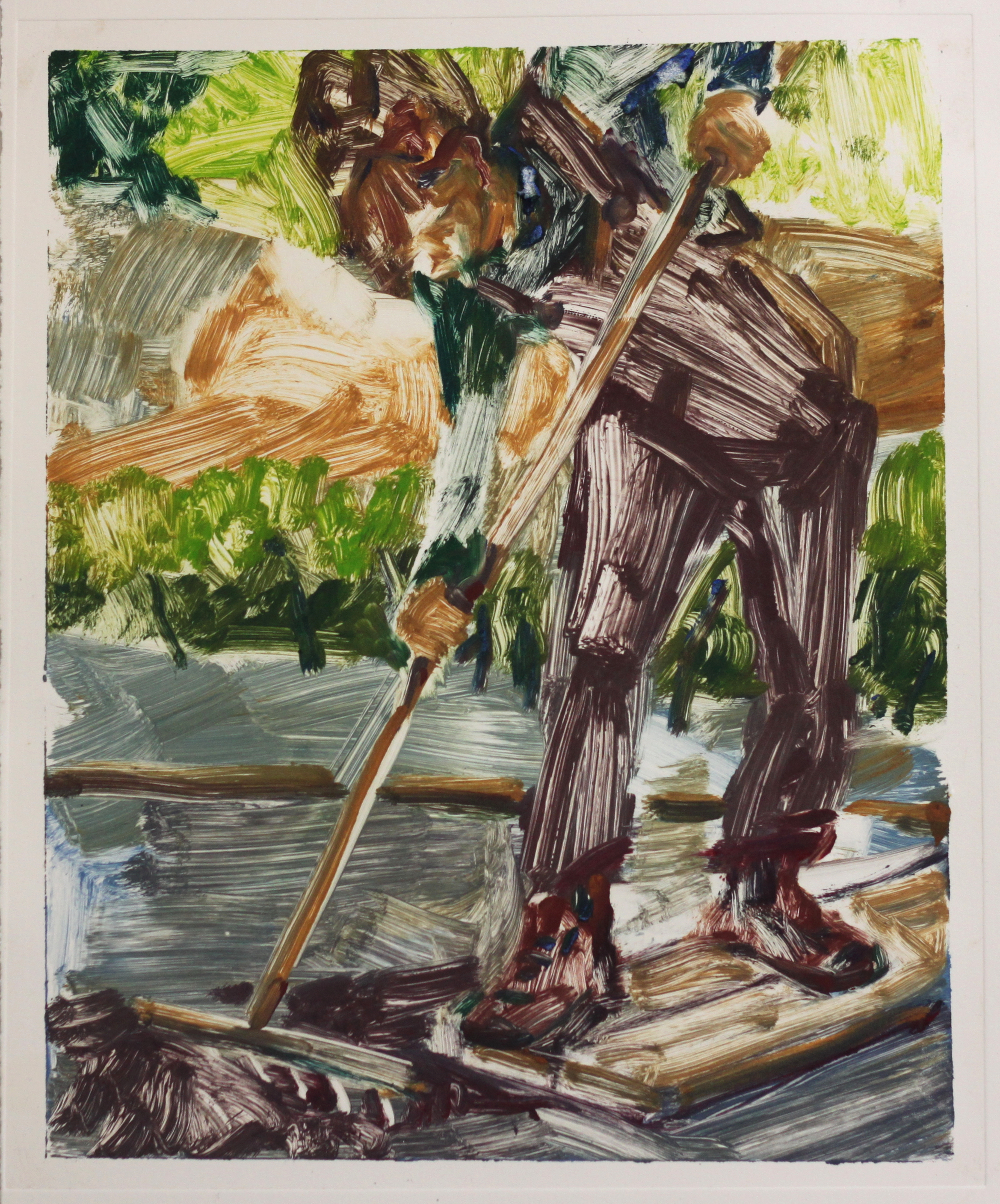Oil Monotype by Rachel Mercer