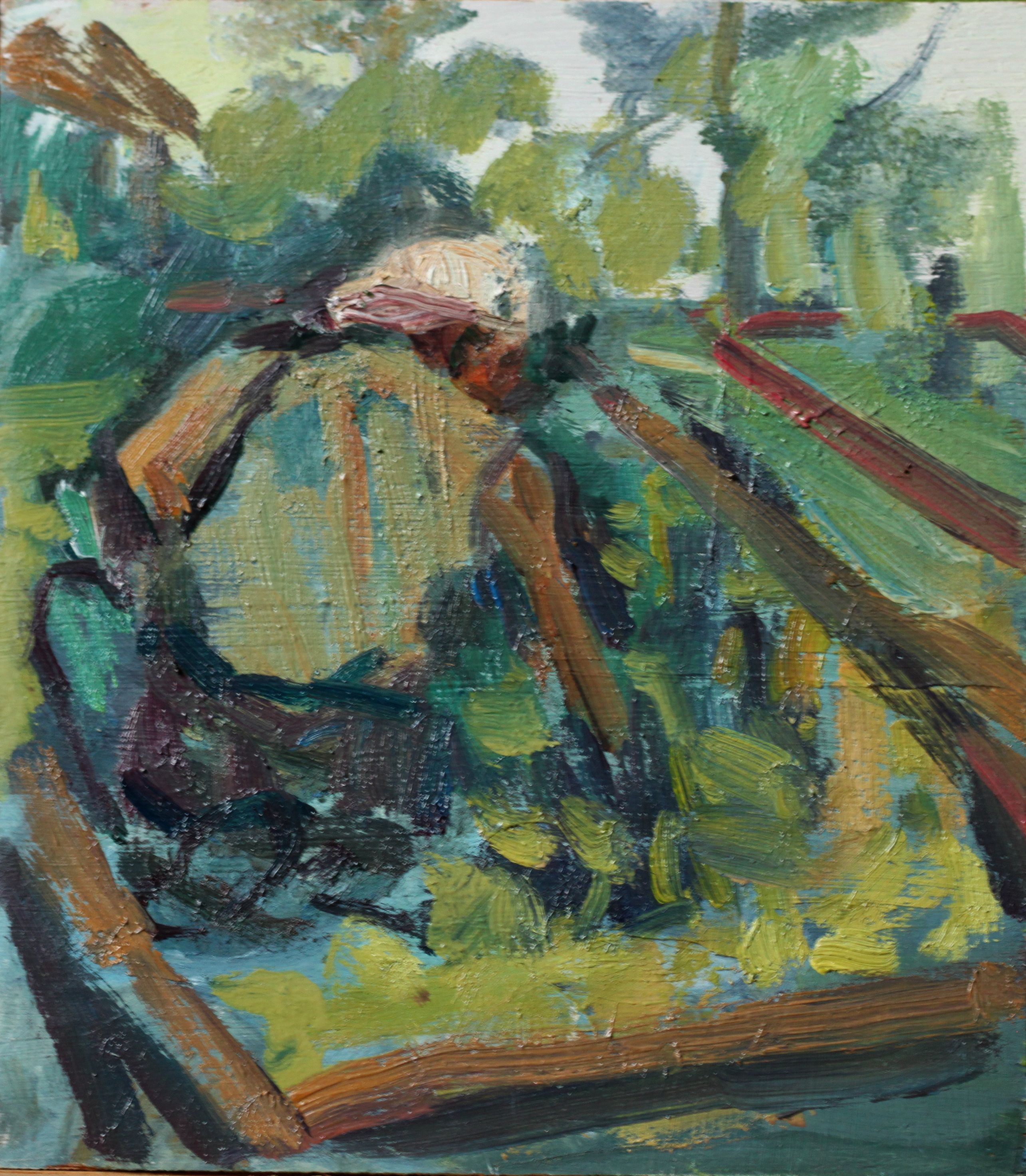Gardener I, Painting by Rachel Mercer