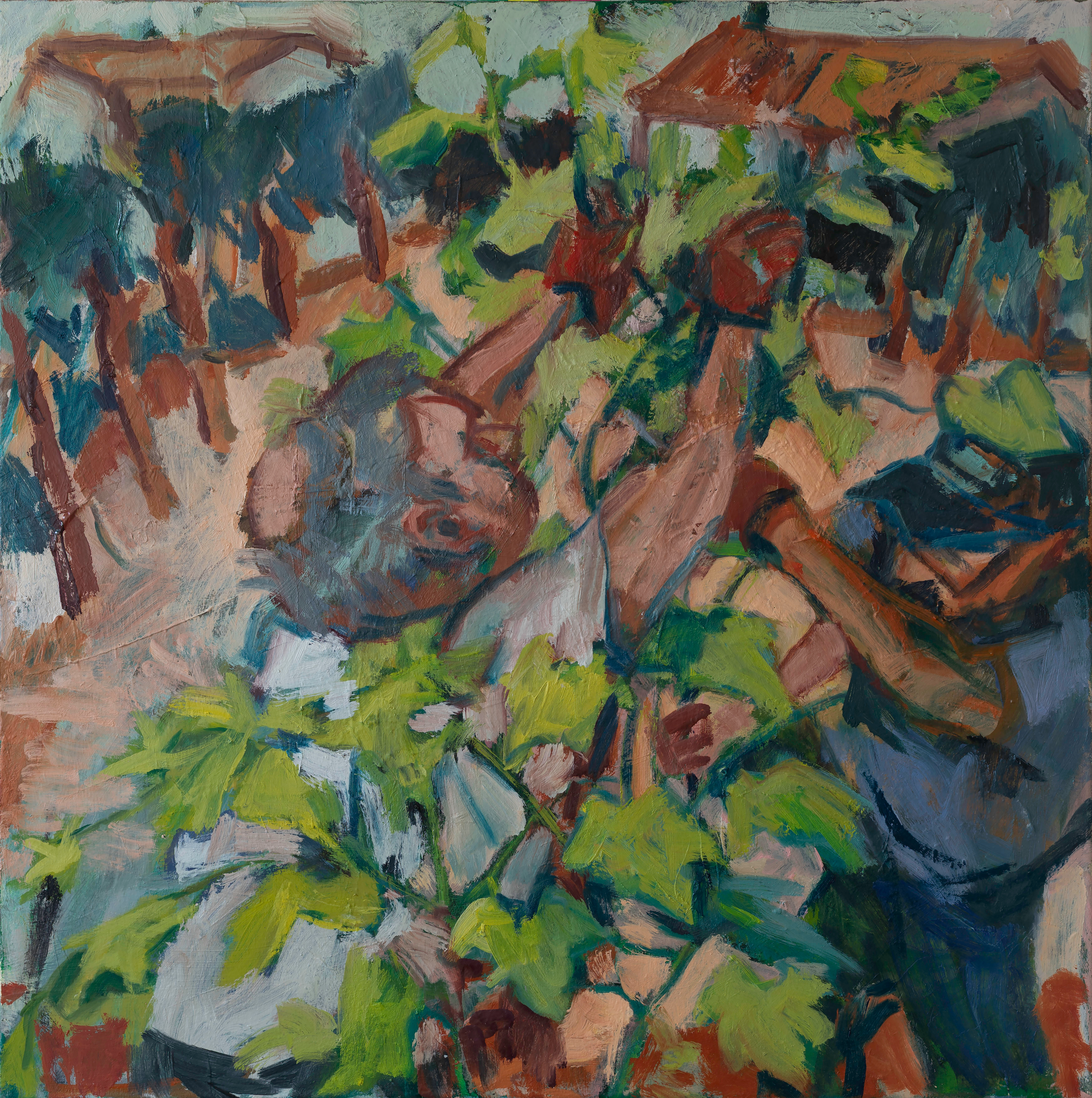 Vine Trimming, Painting by Rachel Mercer