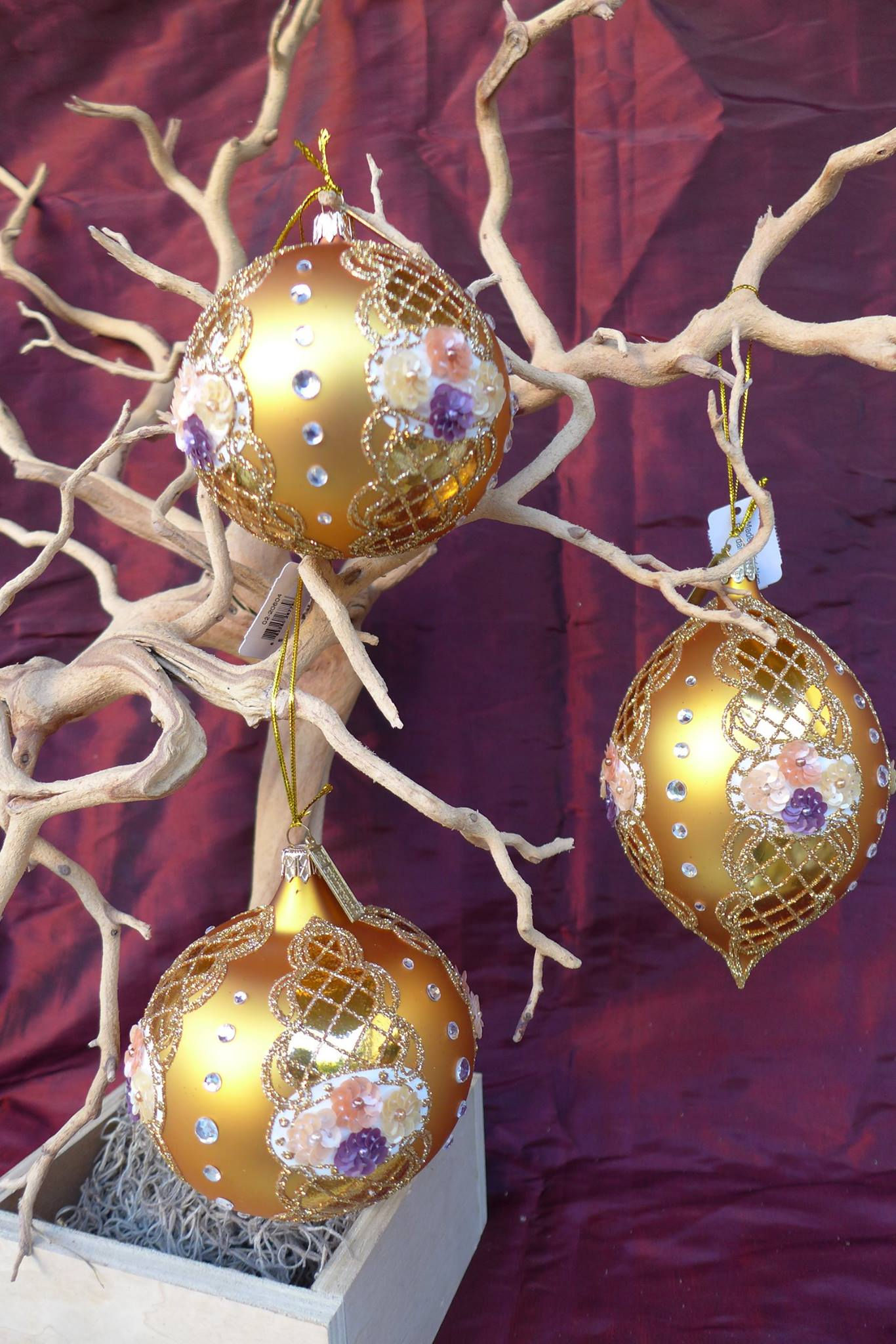 Gold Mercury Glass  Ornament