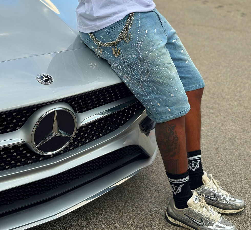 Rhinestone Jean shorts