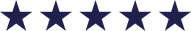 Five stars dark blue