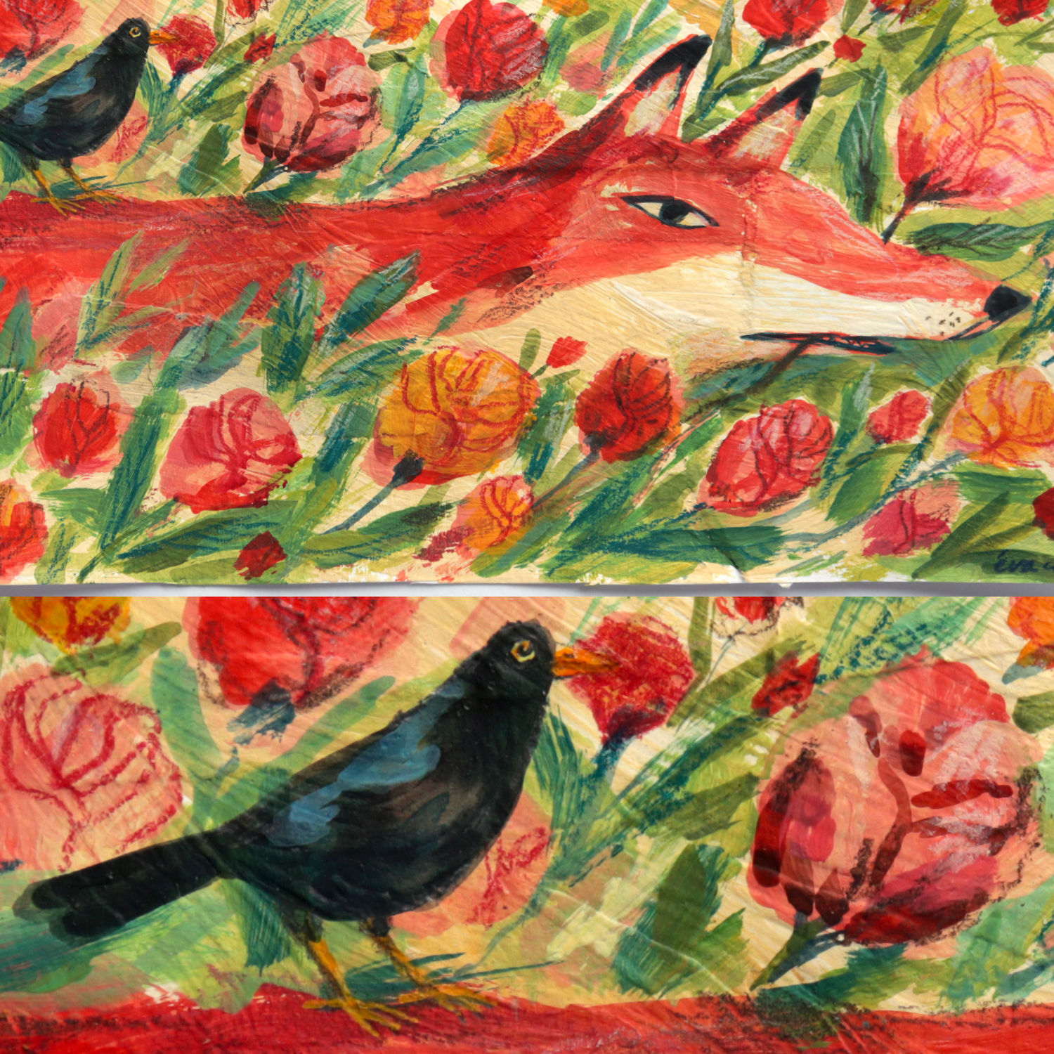 Le Renard et le Merle (original)