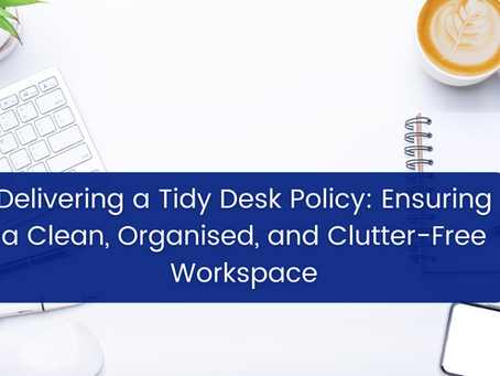 NHS tidy desk project example desk
