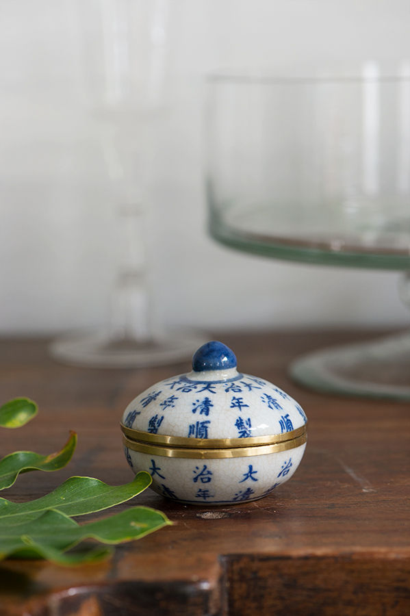 Pot en céramique bleu Anun